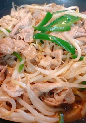 簡単！もやしと豚肉のオイスターソース炒め-レシピのメイン写真