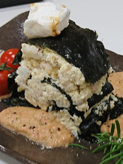 鯛と海苔のミルクレープ・ガスパチョ添え-レシピのメイン写真