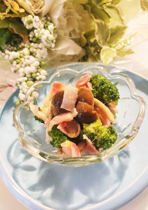 ブロッコリー&ベーコン&茸のサラダ✨-レシピのメイン写真