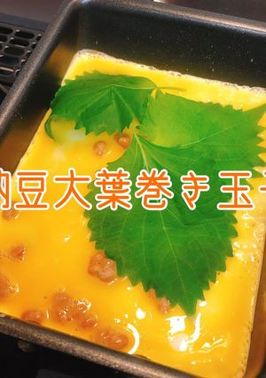 【卵焼き】もう一品！納豆大葉巻き玉子-レシピのメイン写真