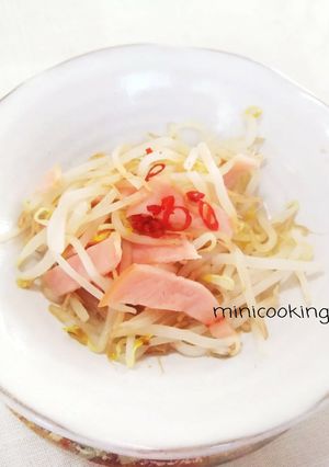 すぐ出来るよシャキ白だしで簡単もやしハム-レシピのメイン写真
