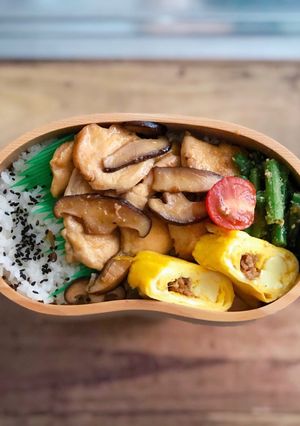 毎日お弁当♪鶏胸キノコ甘辛炒め-レシピのメイン写真