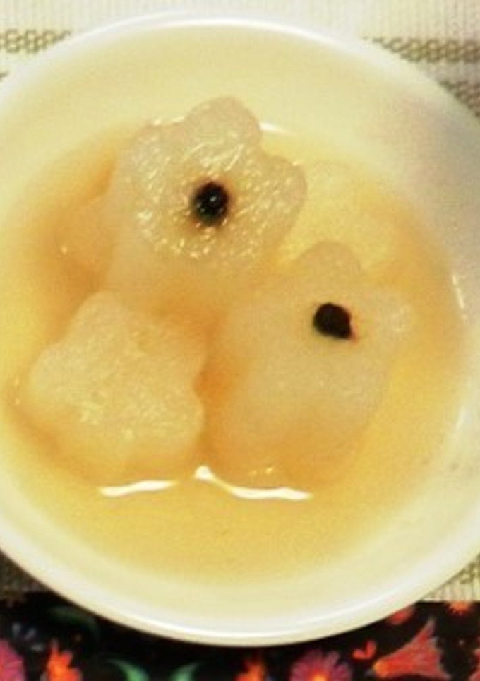 梨のしょうがシロップ煮（透析食）-レシピのメイン写真