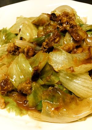 麻婆レタス-レシピのメイン写真