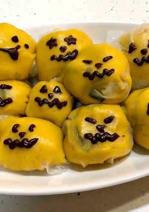 簡単かぼちゃサラダ　ハロウィン-レシピのメイン写真