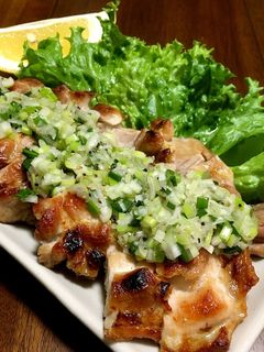 ☆焼きとりのダブルねぎ塩だれのせ♪-レシピのメイン写真