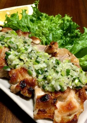 ☆焼きとりのダブルねぎ塩だれのせ♪-レシピのメイン写真