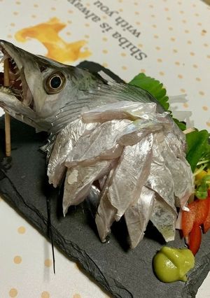 太刀魚　刺身　飾り盛-レシピのメイン写真