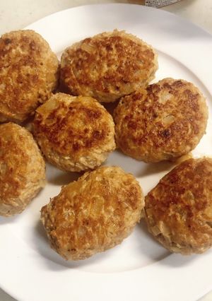 節約☆鶏肉豆腐ハンバーグ-レシピのメイン写真