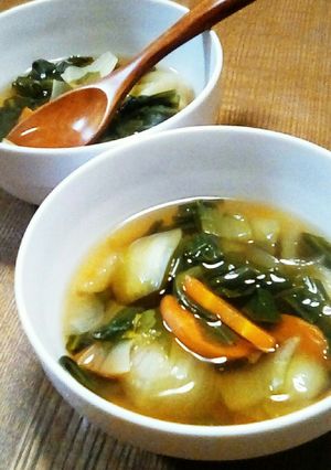 芯まで食べられる！チンゲン菜の簡単煮浸し-レシピのメイン写真