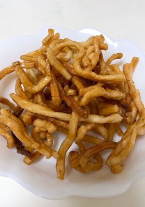冷凍うどんでパリポリかりんとう☆きび砂糖-レシピのメイン写真