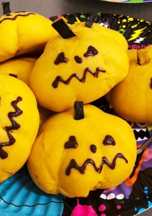 ハッピーハロウィン♪簡単かぼちゃパン-レシピのメイン写真