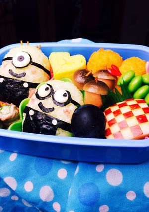 キャラ弁 ミニオン弁当-レシピのメイン写真