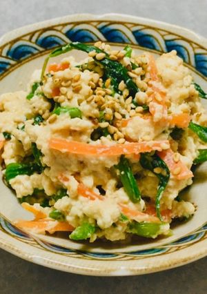 すりごまでコク旨♪ほうれん草の白和え-レシピのメイン写真