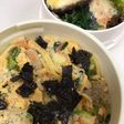 えのきと卵だけの中華のリメイクパスタ