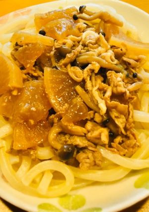 リメイク♪豚バラ大根☆うどん-レシピのメイン写真