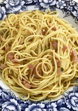 超簡単！和風パスタ（焼豚チャーハンの素）-レシピのメイン写真