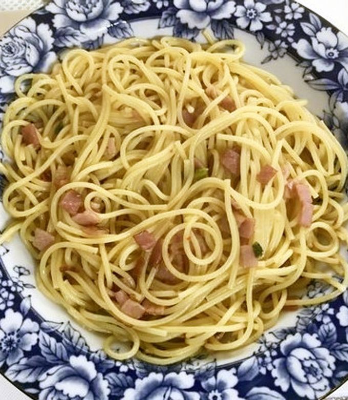 超簡単！和風パスタ（焼豚チャーハンの素） by ベストフォー