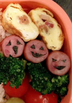デコ弁☆ウインナーでジャックオーランタン-レシピのメイン写真