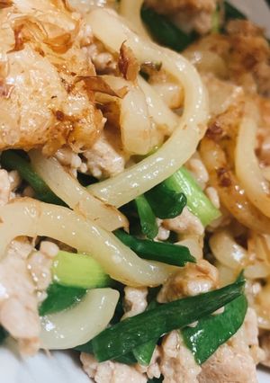 夜の賄いうどん-レシピのメイン写真