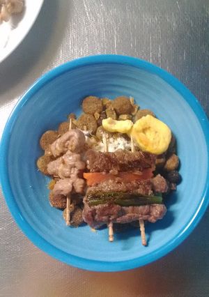 MrsWongちの愛犬用串焼き肉2種-レシピのメイン写真