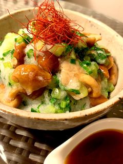 なめこと大根の葉のおろし和え-レシピのメイン写真