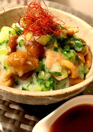 なめこと大根の葉のおろし和え-レシピのメイン写真