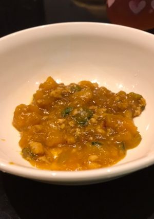 カボチャと鶏ひき肉の餡 幼児食・離乳食に-レシピのメイン写真