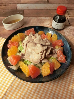 白菜とオレンジのしゃぶしゃぶサラダ-レシピのメイン写真