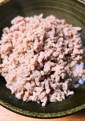 超簡単！めんつゆで鶏そぼろ♪-レシピのメイン写真