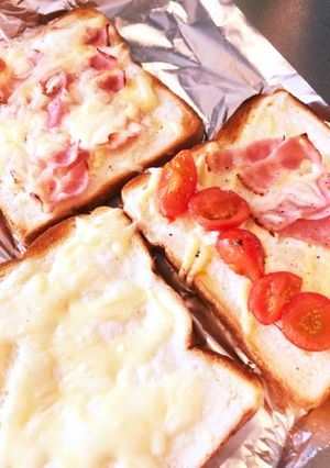 簡単ヨーグルトのオープンサンドイッチ-レシピのメイン写真