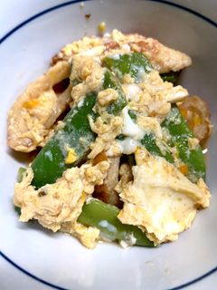 竹輪と豆の卵とじ-レシピのメイン写真