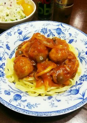 何にでも合う☆デミトマトソースでパスタ。-レシピのメイン写真