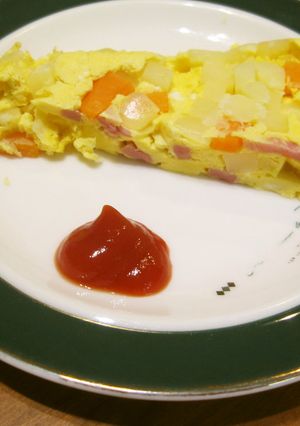 簡単朝ごはん!スパニッシュオムレツ-レシピのメイン写真