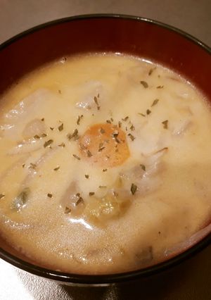 簡単朝ごはん!!野菜のミルク煮-レシピのメイン写真