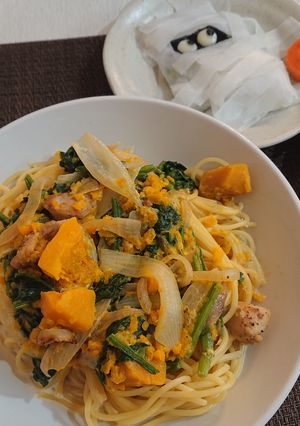 簡単美味しい☆かぼちゃクリームパスタ☆-レシピのメイン写真