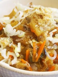 サバの和風麺つゆ煮のリメイク!カレー丼!-レシピのメイン写真