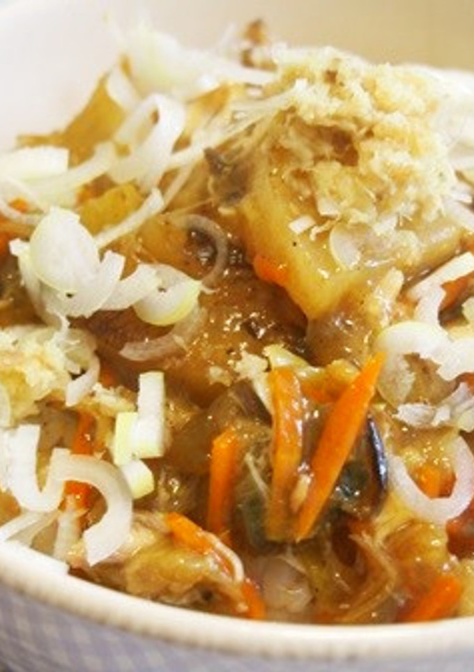 サバの和風麺つゆ煮のリメイク！カレー丼！-レシピのメイン写真