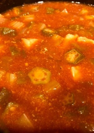 おくらのチリトマトスープ-レシピのメイン写真