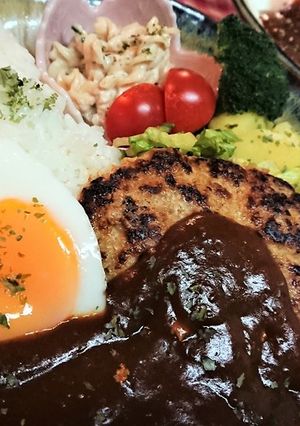 豪華に！【デミソースたっぷりロコモコ丼】-レシピのメイン写真