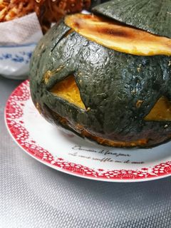 丸ごとカボチャのミートソースパングラタン-レシピのメイン写真