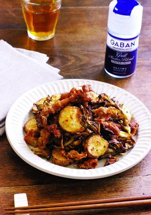 スパイシーな長いもと舞茸と豚肉のグリル-レシピのメイン写真