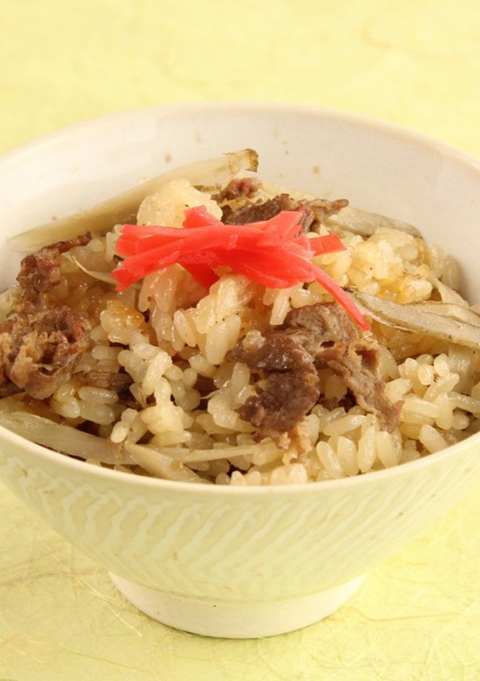 牛肉とごぼうの炊き込みご飯-レシピのメイン写真