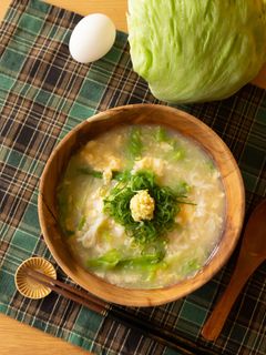 生姜香る♪レタスと卵のあんかけ汁ビーフン-レシピのメイン写真
