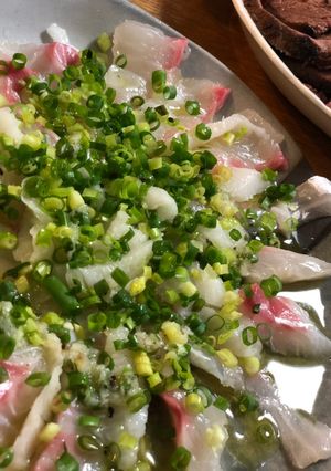 鯛とえんがわのカルパッチョ-レシピのメイン写真