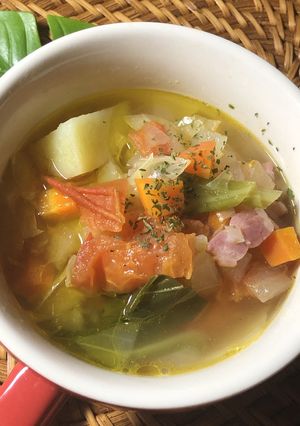 野菜たっぷりミネストローネ-レシピのメイン写真