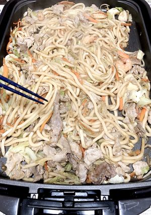 簡単焼肉のタレ焼うどん-レシピのメイン写真