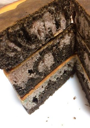 ココアと紫芋の厚焼きパンケーキ-レシピのメイン写真