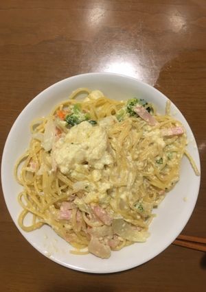 簡単！豆乳クリームパスタ-レシピのメイン写真