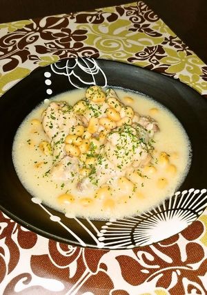 圧力鍋２分!!ふっくら大豆の鶏スープ♪-レシピのメイン写真